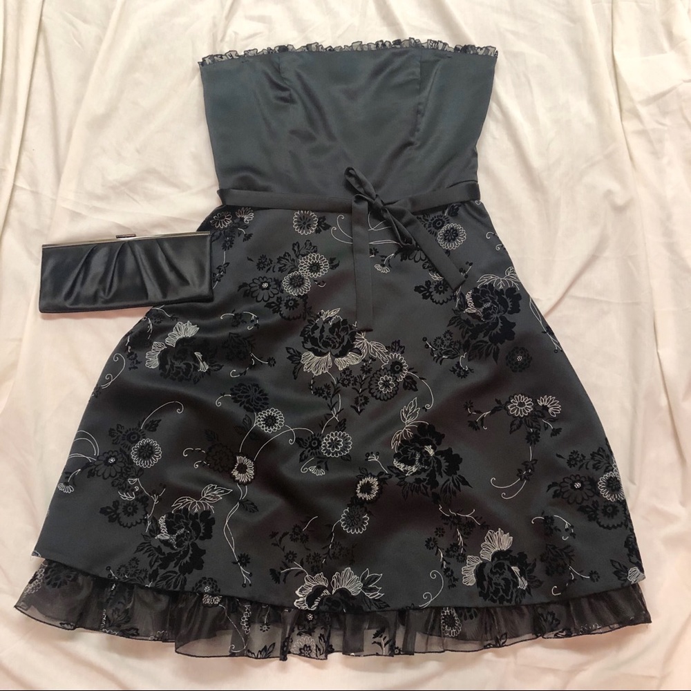 Spenser Jeremy strapless black dress, size 14